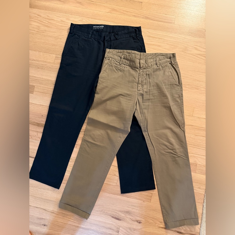 Men's Chino Pants - Black and Khaki